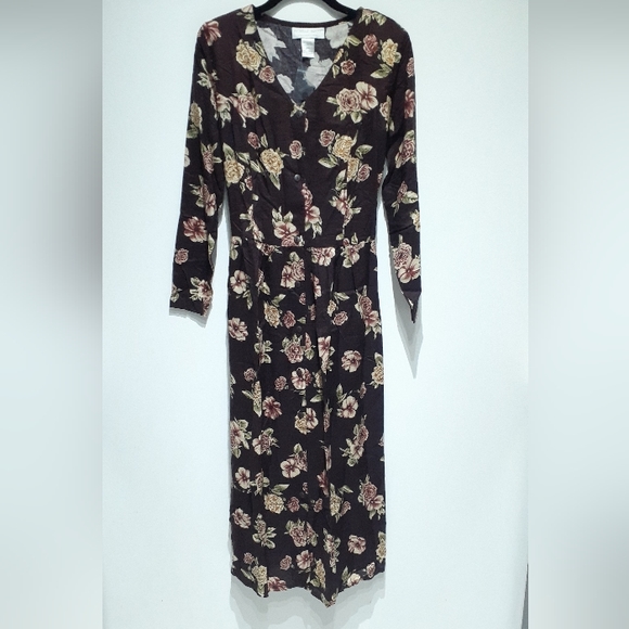 Michelle Brett Collection Floral Vintage Dress - Picture 1 of 6